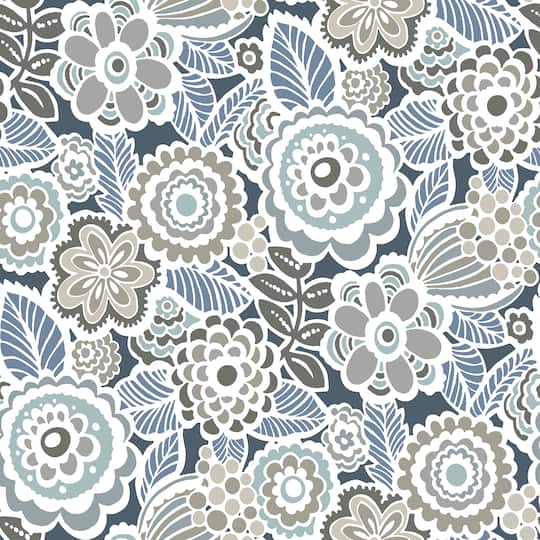 NuWallpaper Dream On Navy Peel & Stick Wallpaper